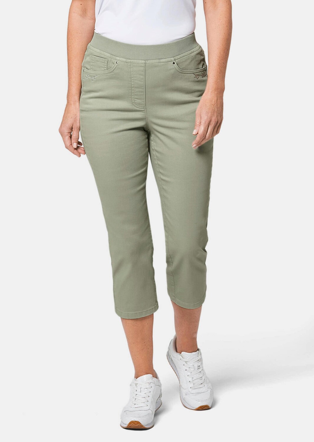 

Брюки GOLDNER 3/4 Jeans Louisa, цвет baummoos