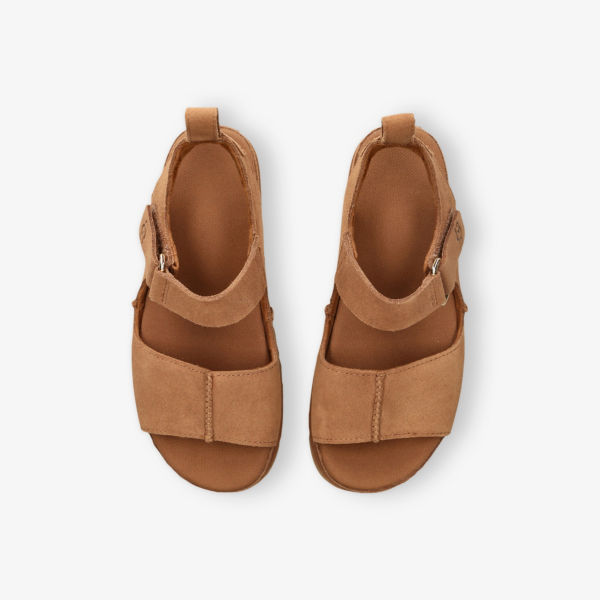 Сандалии замшевые Ugg Goldenstar на платформе, рыжевато-коричневый — фото 2