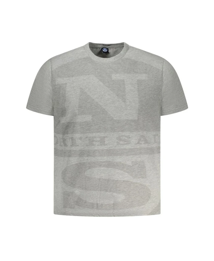 

Мужская коричневая хлопковая футболка North Sails, серый, Коричневый, Мужская коричневая хлопковая футболка North Sails, серый