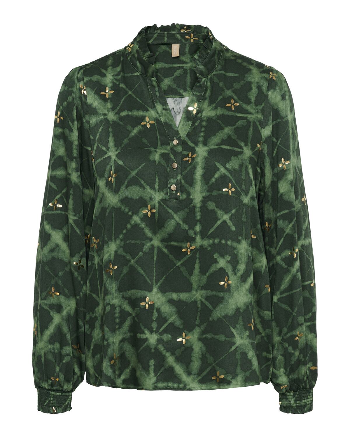 

CULTURE Блузка в светло-зеленом, темно-зеленом