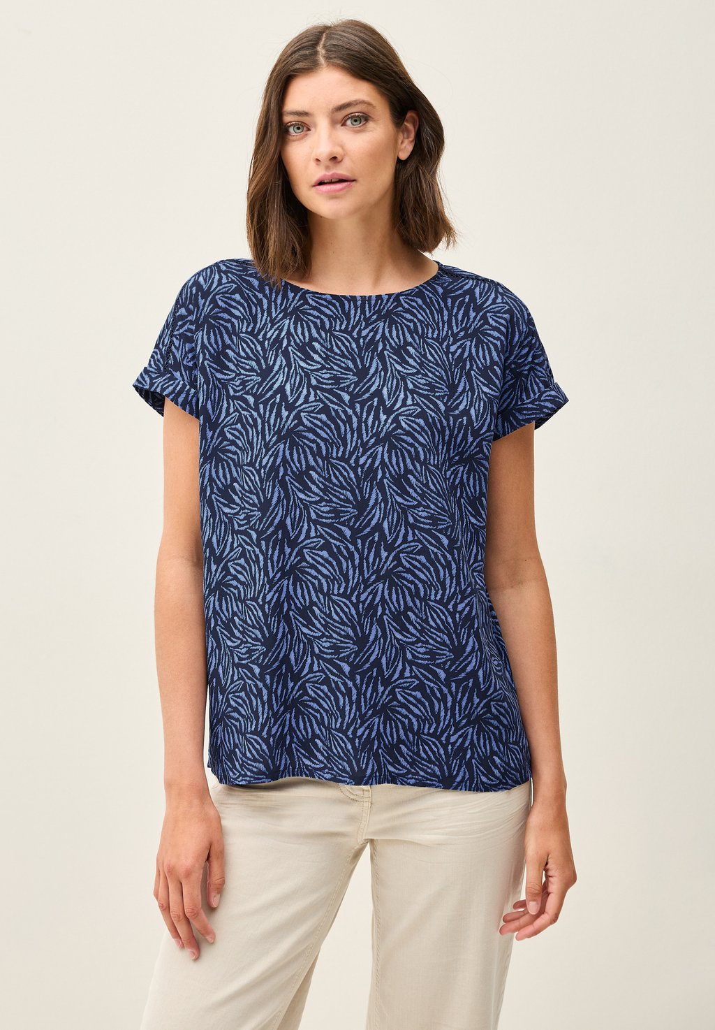

Блуза MINIMAL PRINT Cecil, темно-синий