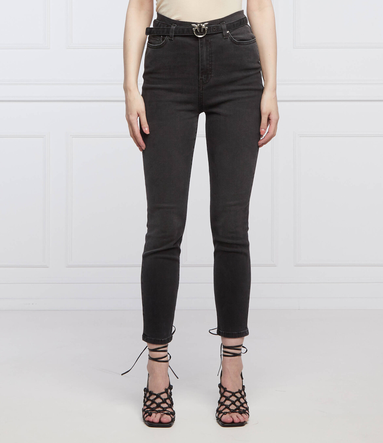 

Джинсы Pinko susan 28 skinny fit, цвет grafite