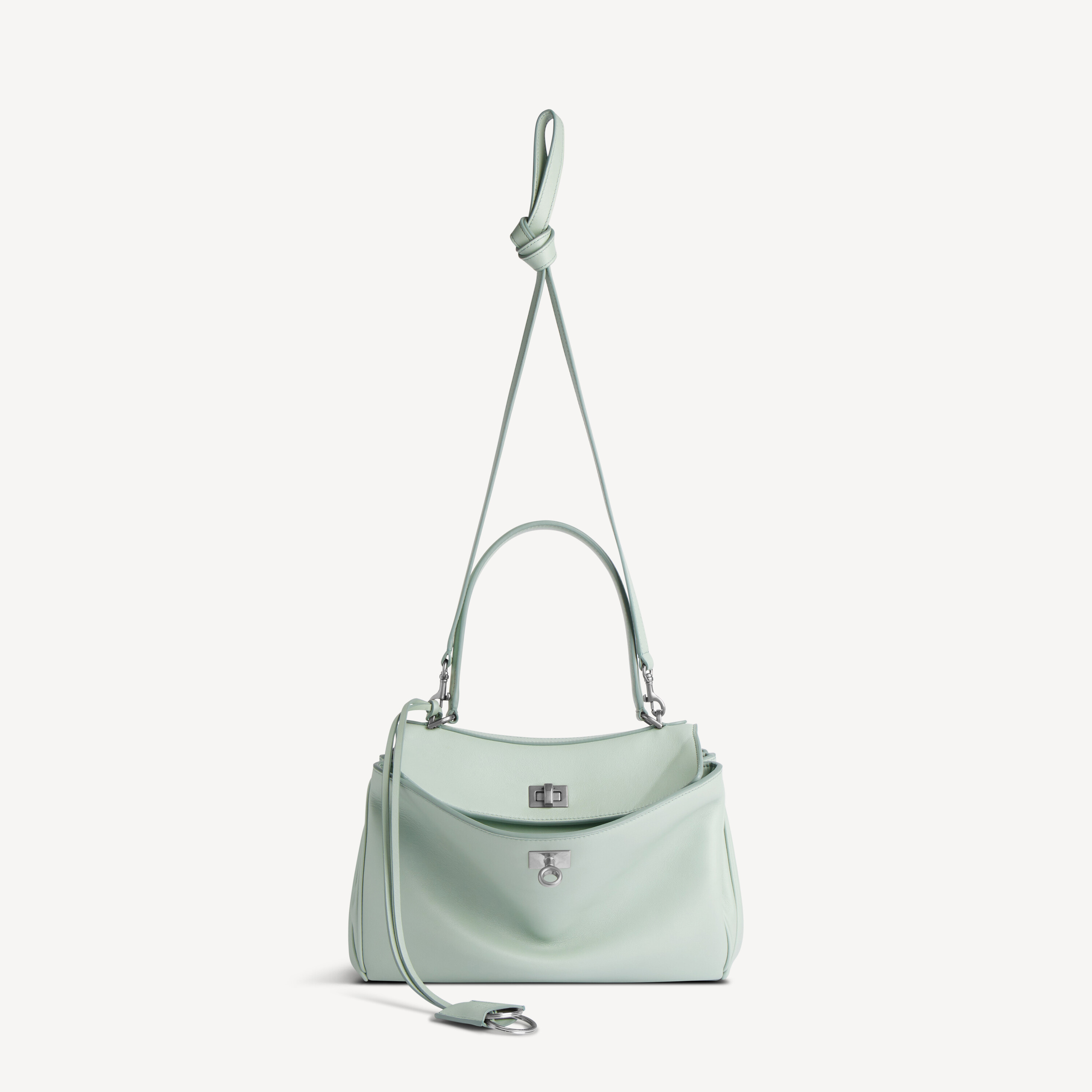 BALENCIAGA Женская сумка Rodeo Small в цвете минеральный зеленый — фото 4