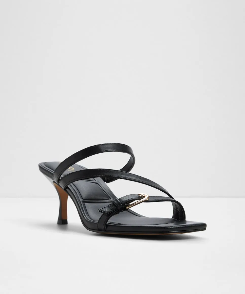 Женские сандалии на каблуке с квадратным носком Aldo, черный — фото 4