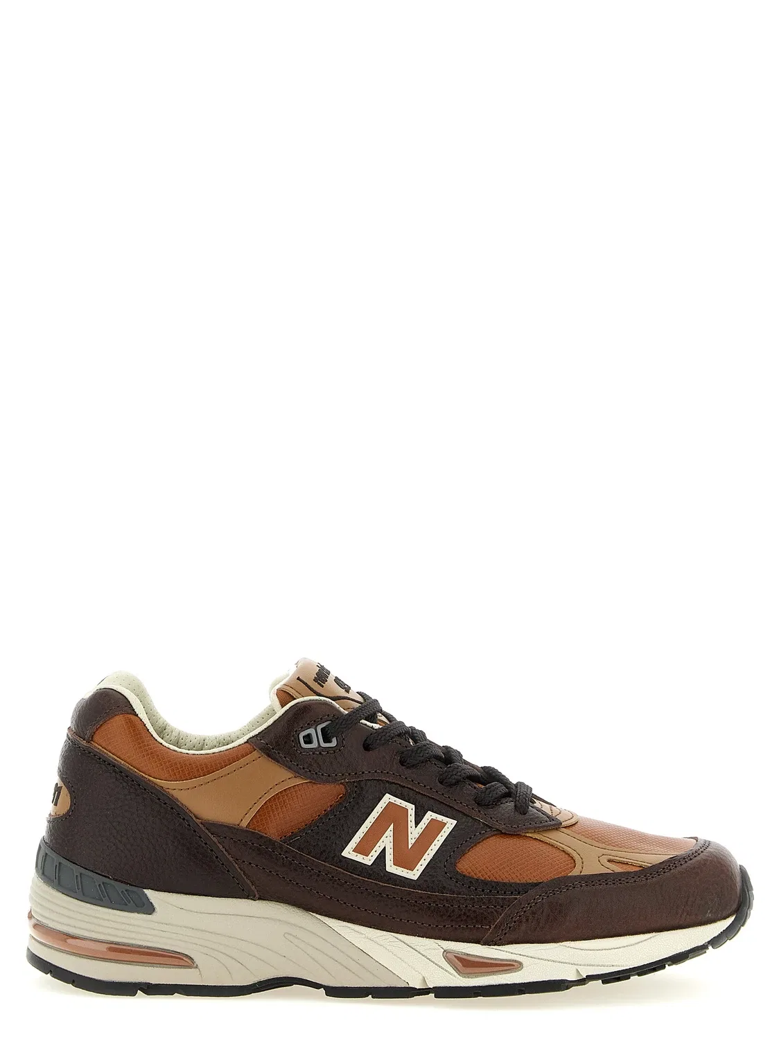 Кроссовки «Сделано в Великобритании 991v1» NEW BALANCE, коричневый