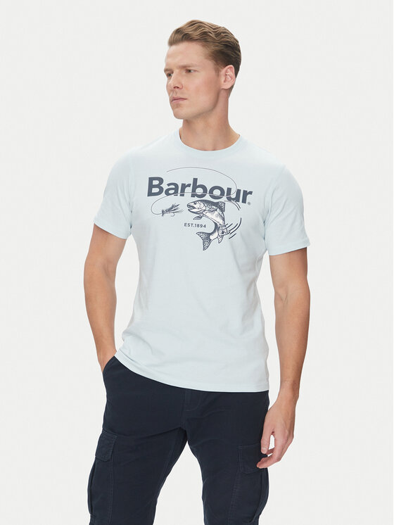 

Футболка обычного кроя Lydd MTS1396BU61 Barbour, голубой