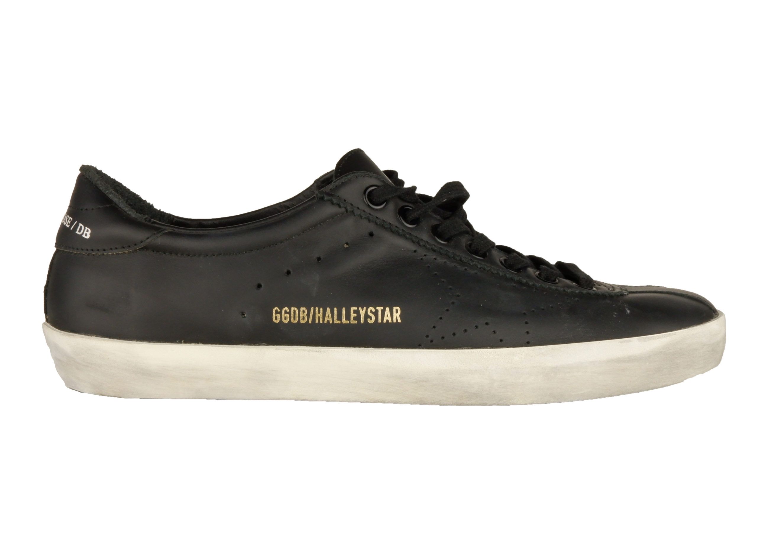 

Черные кожаные мужские кроссовки Golden Goose
