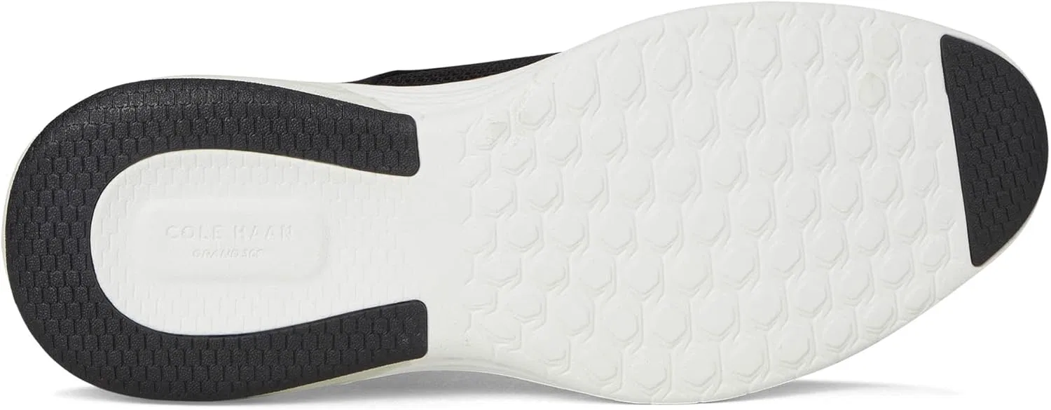 Мужские оксфордские ботинки Cole Haan Grand Hurrion Stitchlite с гладкой передней частью, черный/слоновая кость — фото 3