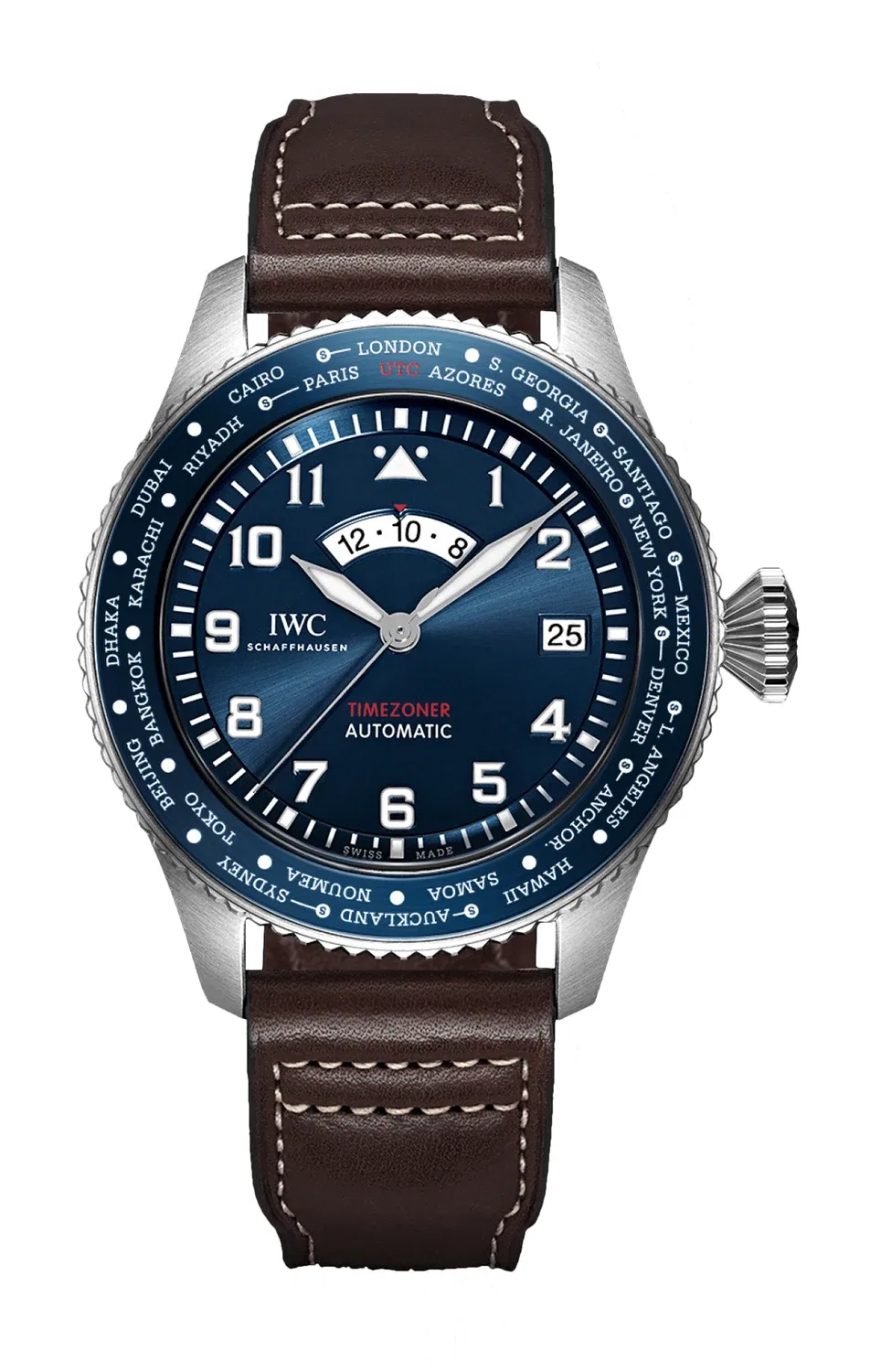 Часы для пилотов Timezoner, издание «Маленький принц» - IW395503 IWC SCHAFFHAUSEN, серебряный