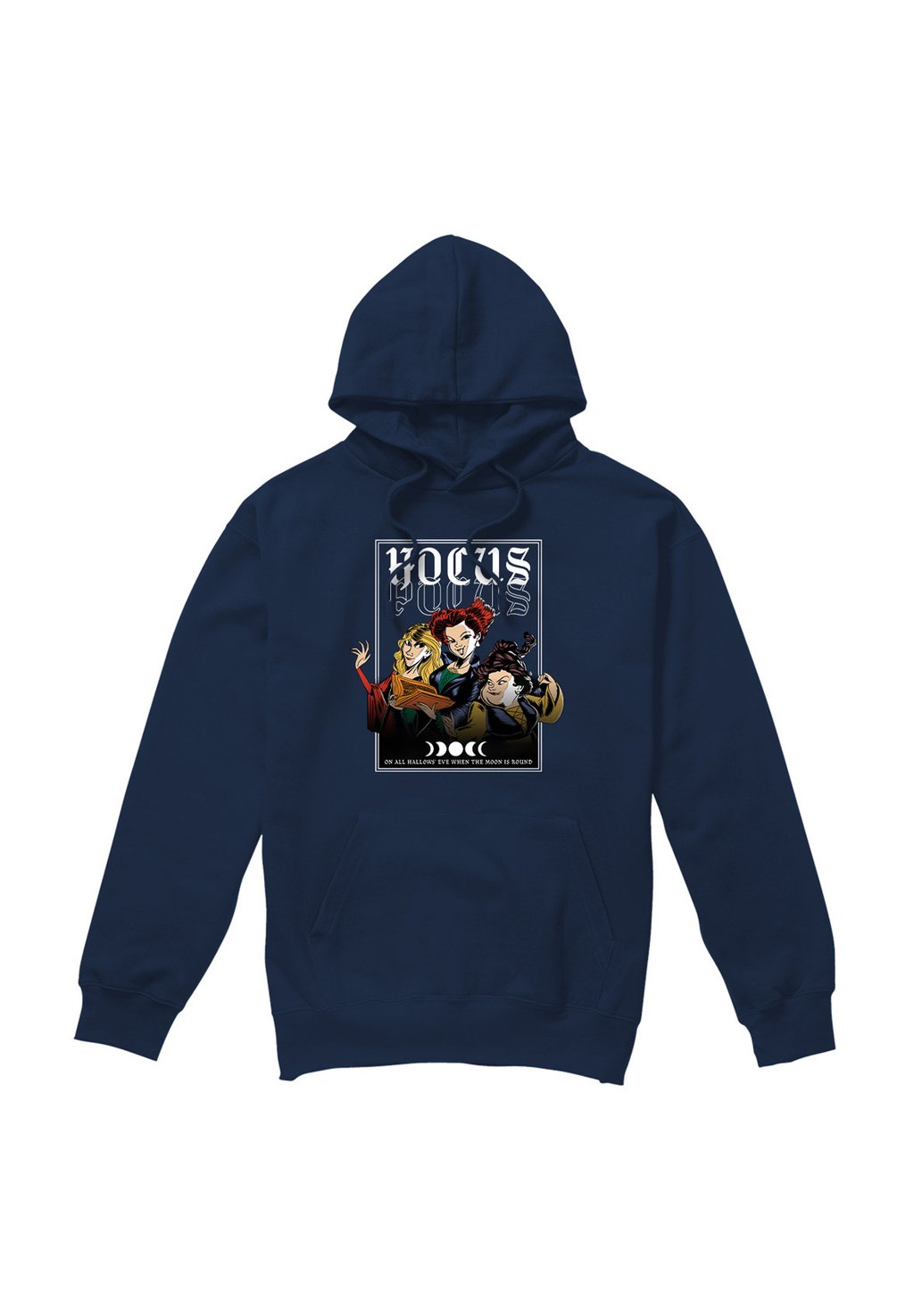 

Толстовка с капюшоном HOCUS POCUS ON ALL HALLOW S EVE SANDERSON SISTERS Disney, темно-синий