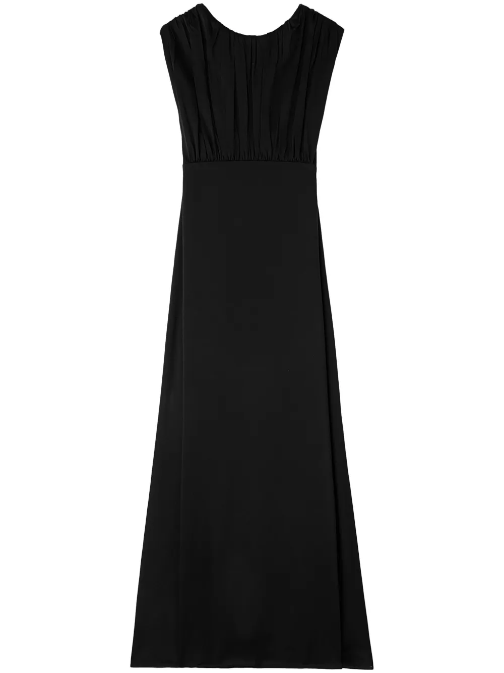 

Вечернее платье со сборками JIL SANDER, черный