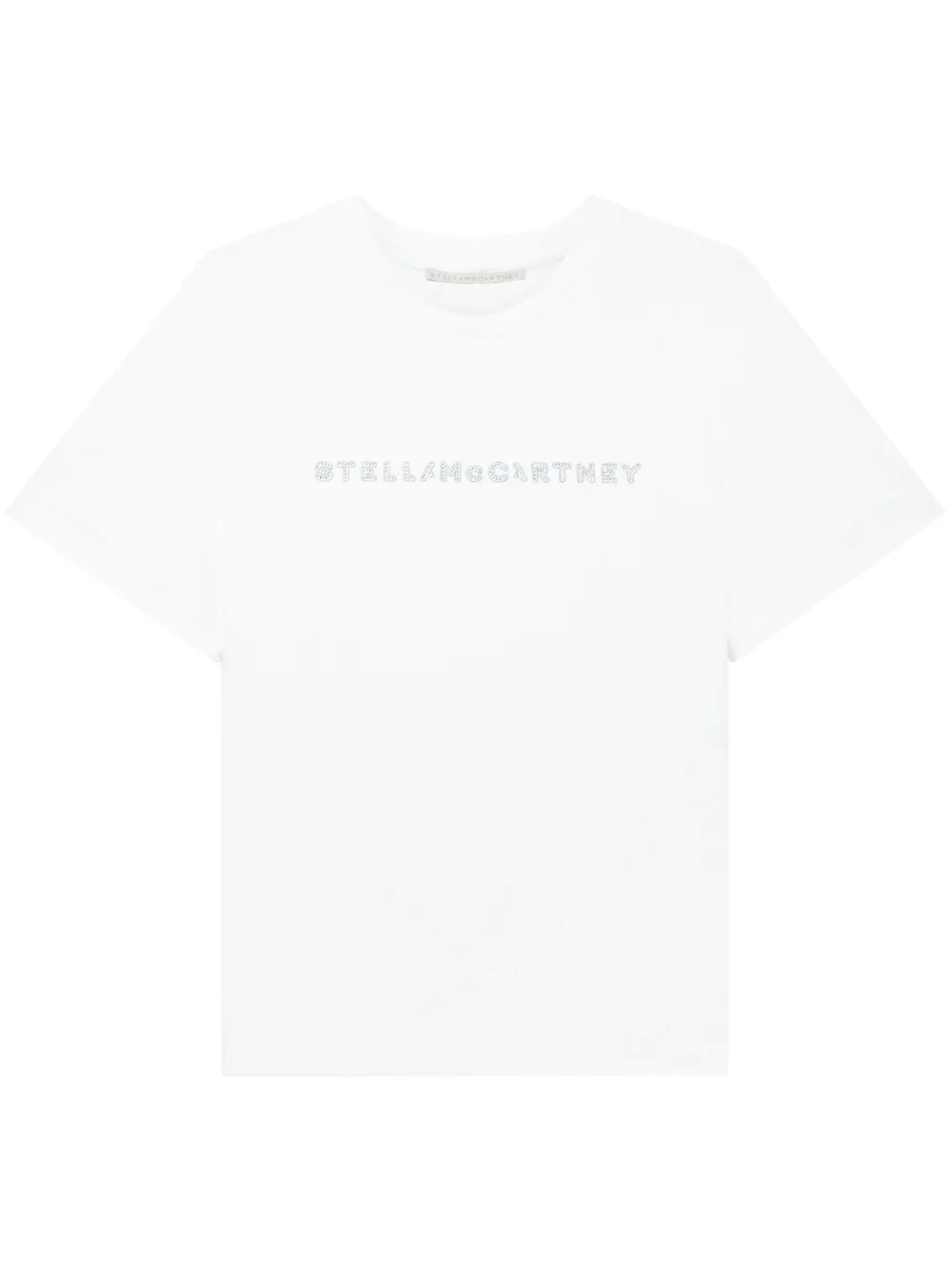 

Футболка с логотипом и кристаллами STELLA MCCARTNEY, белый