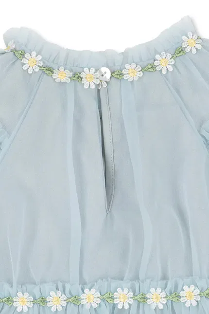 Платье мини с цветочным принтом JOELLE DRESS Konges Sløjd, синий — фото 3