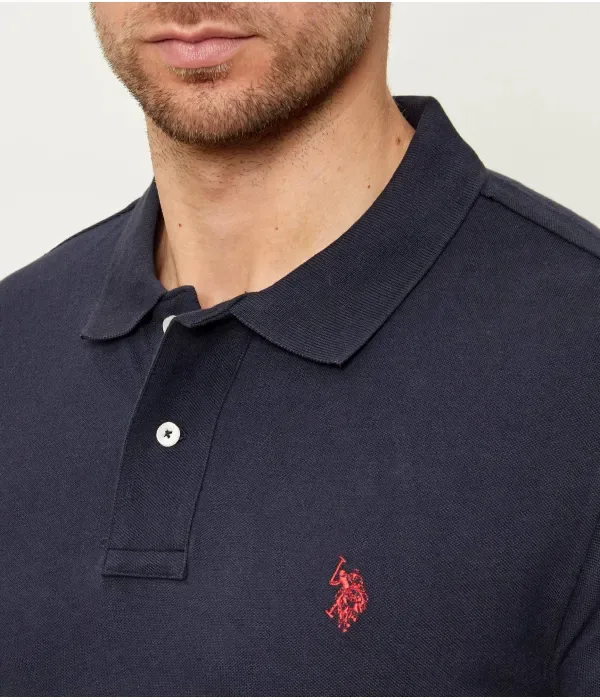 Полюс classic fit Us Polo Assn, темно-синий — фото 4