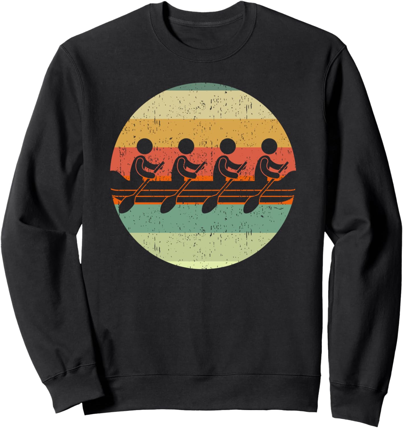 

Толстовка Boat Sunset Cool Crew Team Rowers Epic Love Designs, черный