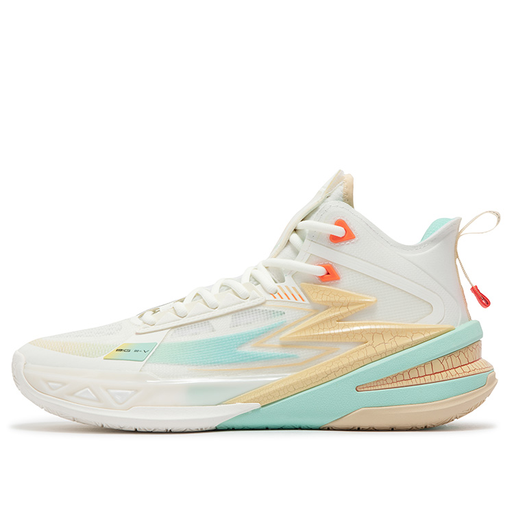 

BIG3 5.0 Pro PE баскетбольные кроссовки мужские мид-топ Feather White/Sea Wave Blue 361°