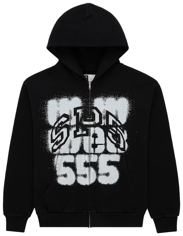 

Толстовка на молнии Sp5der Sp555, черная