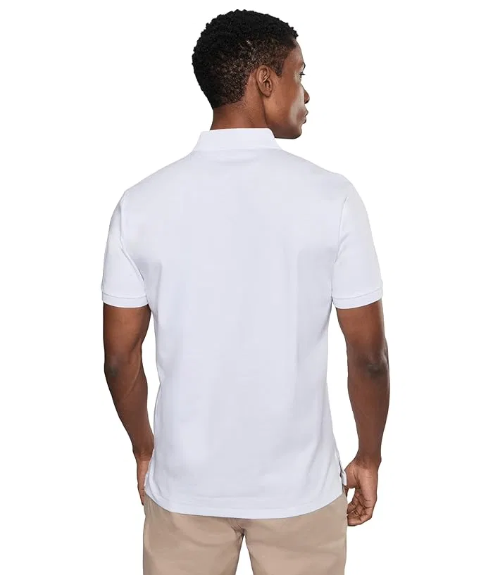 Поло Custom Slim Fit Soft Cotton Polo Ralph Lauren, White — фото 4