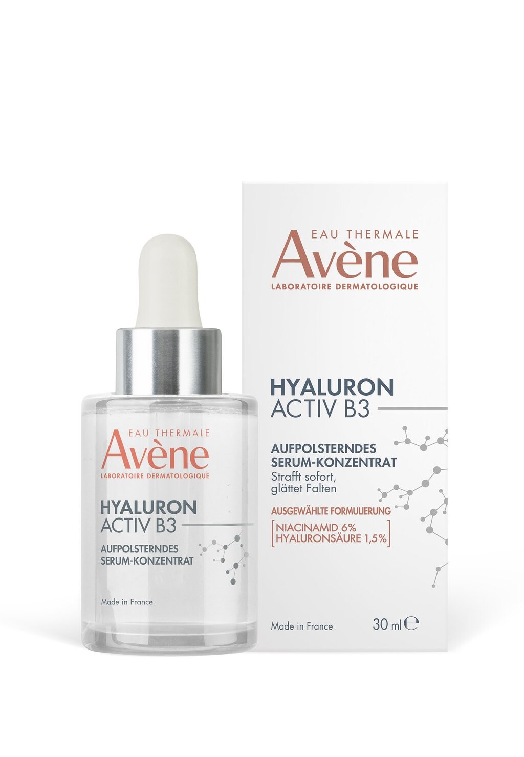 Сыворотка Avene — AVÈNE GESICHTSPFLEGE HYALURON ACTIV B3 AUFPOLSTERNDES SERUM-KONZ — фото 2