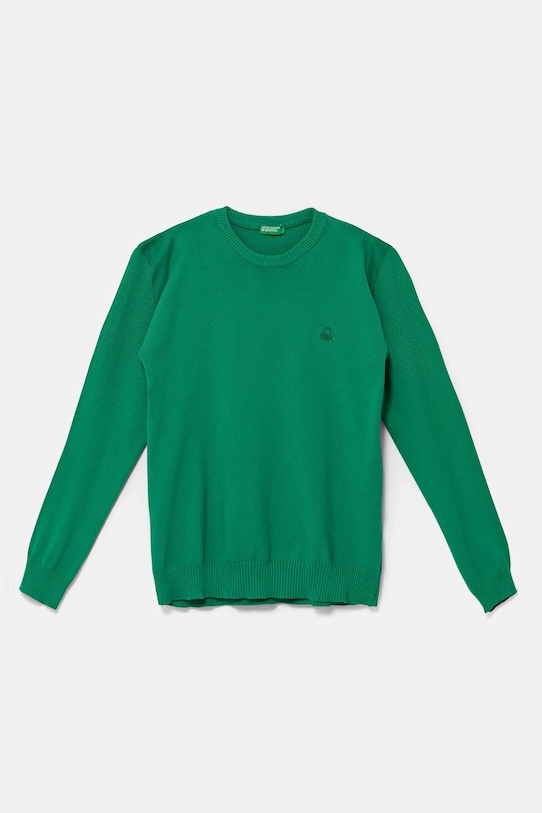 

Детский хлопковый свитер United Colors Of Benetton, зеленый