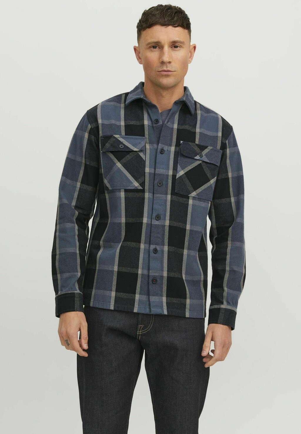 

Рубашка KARIERTES R.D.D. ROYAL DENIM DIVISION, серый