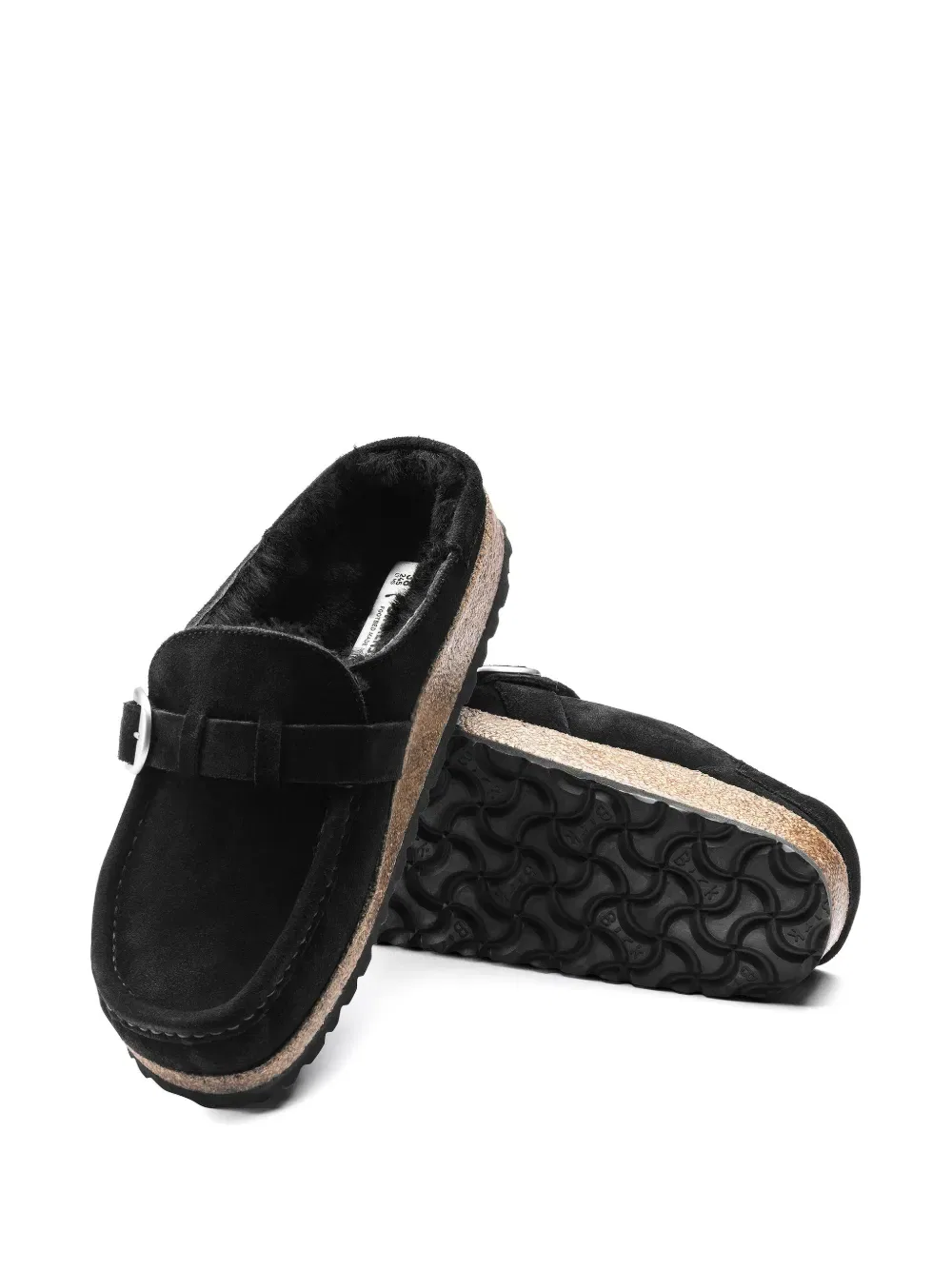 Мюли Бакли из овчины Birkenstock, черный — фото 2