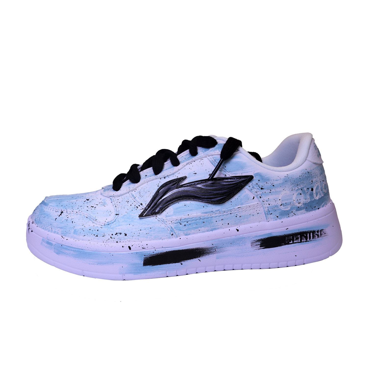 

Ботинки для скейтборда Unisex Pontoon Boats быстросохнущие легкие дышащие низкие LINING, голубой/белый