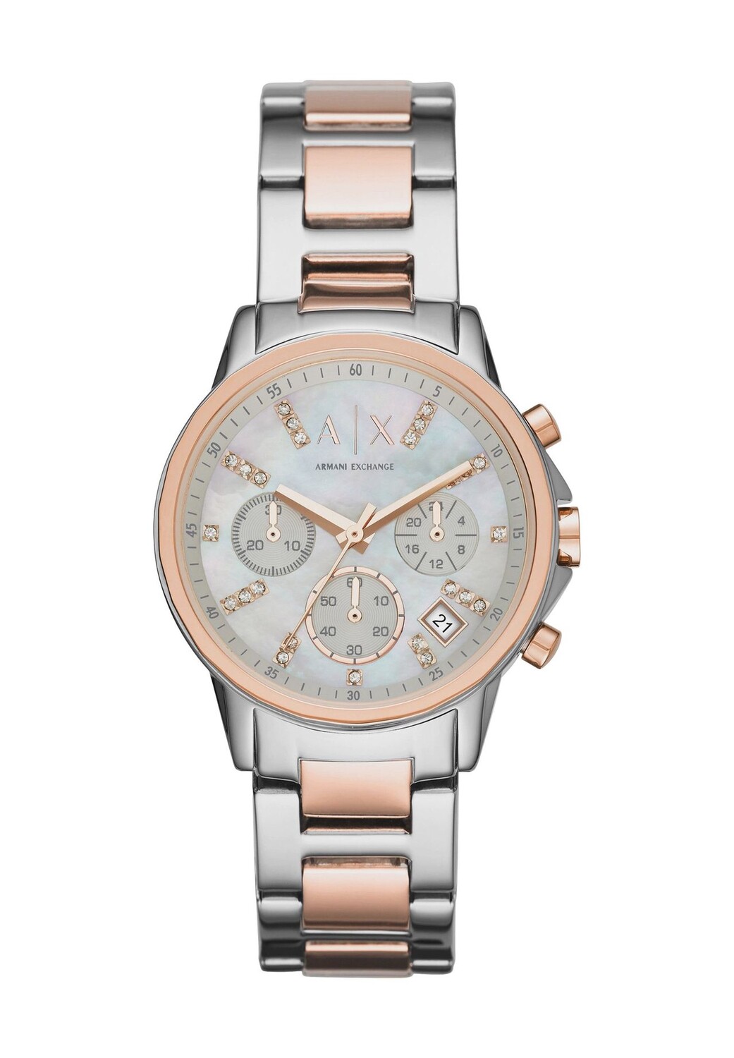 

Женский хронограф Lady Banks AX4331 ARMANI EXCHANGE, серебро