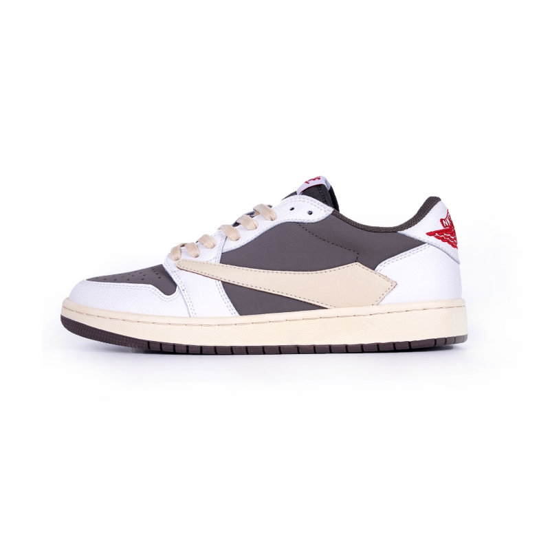 

GLO BULL Износостойкие легкие дышащие лоу-топ скейтбордские кроссовки мужские бело-коричневые, цвет White Brown