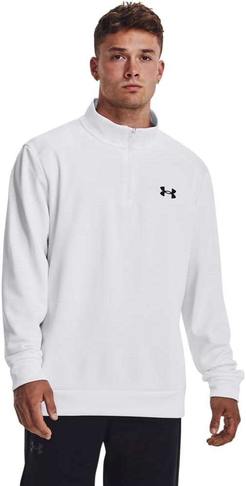 

Under Armour мужская флисовая толстовка 1/4 молнии, (100) White/Black