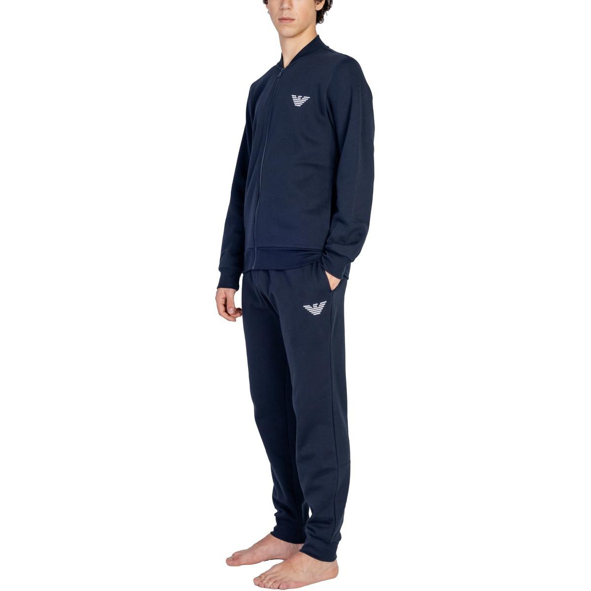 EA7 Casual Sportswear Мужская морская синяя футболка EMPORIO ARMANI — фото 4