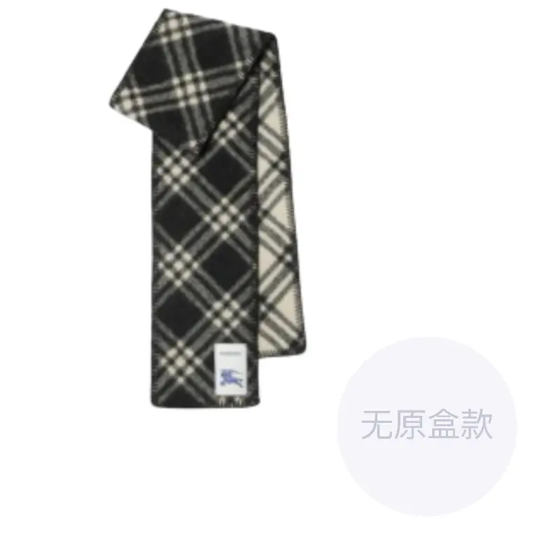 

Burberry Винтажный клетчатый шерстяной шарф, Black