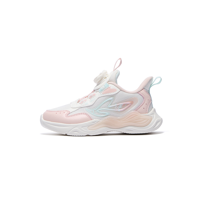 

361°KIDS Амортизация, износостойкие низкие детские повседневные кроссовки feather white/deep pink kids