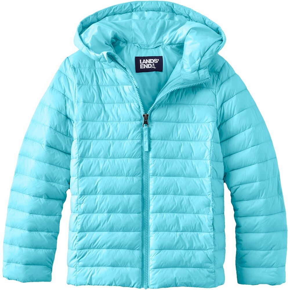 

Детская складная куртка с капюшоном Lands' End ThermoPlume для детей 2–20 лет в цвете обычный и хаски, цвет Light Turquoise