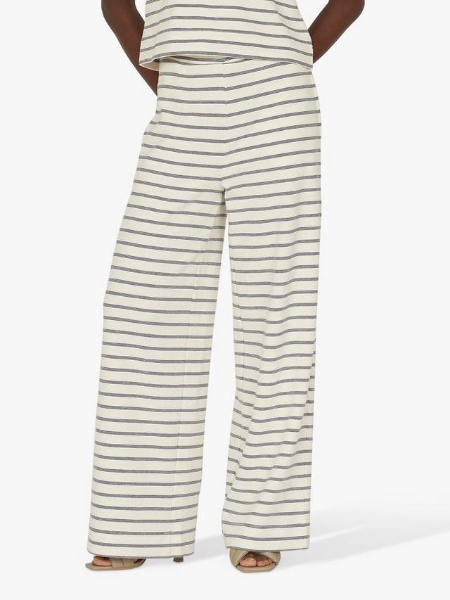 

Широкие брюки в полоску от харти Sisters Point, цвет Cream/Navy