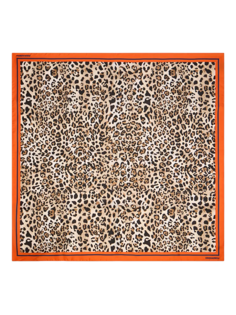 

Шарф Wild2 с леопардовым принтом Dsquared2, бежевый