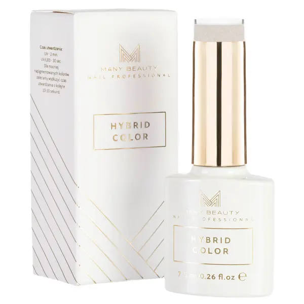 

Гибридный лак для ногтей 1007 ванильный глиттер, 7,5 мл Many Beauty Nail professional hybrid color uv, цвет 1007 - vanilla glitter