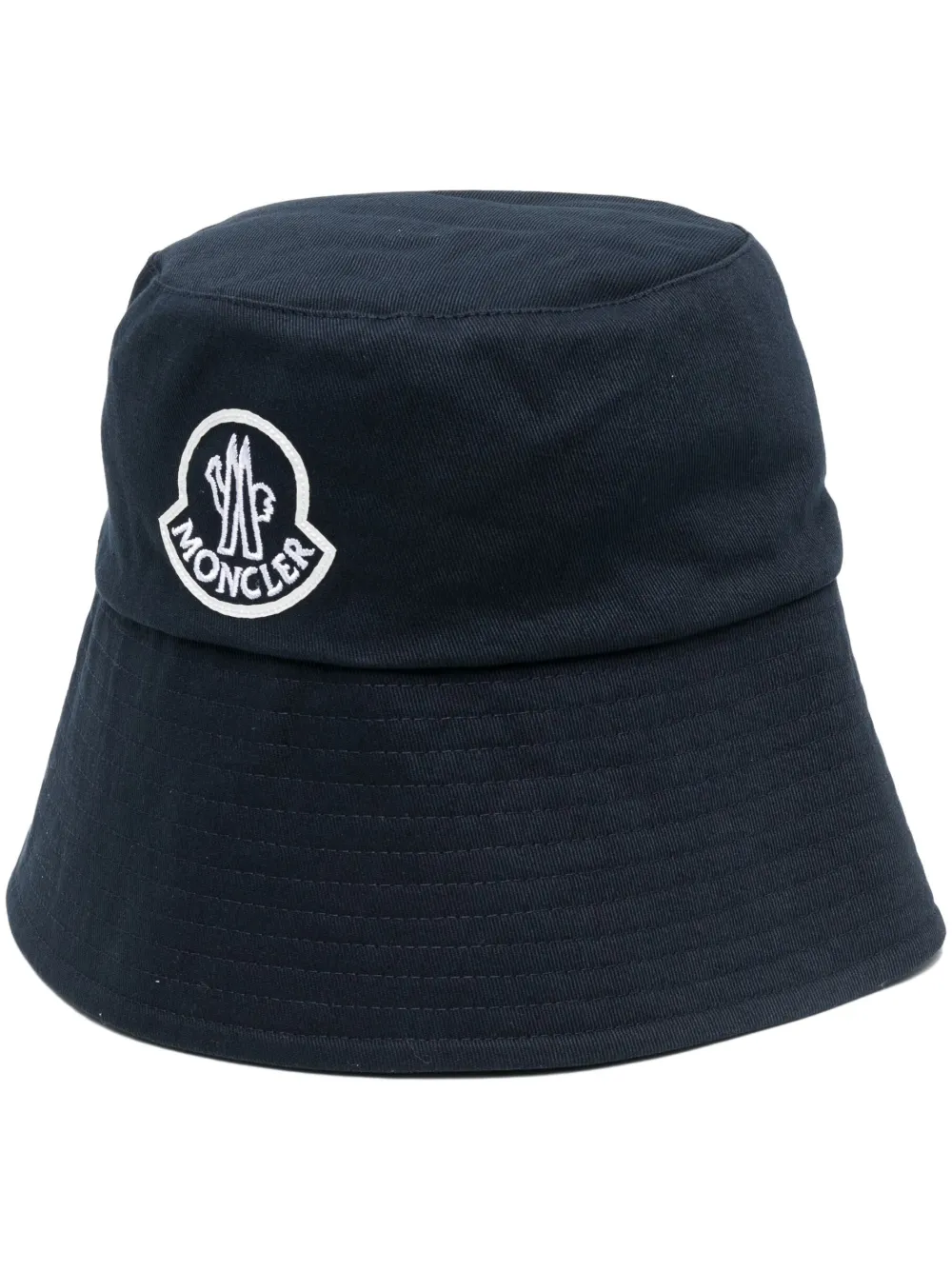

Панама с вышитым логотипом MONCLER, синий