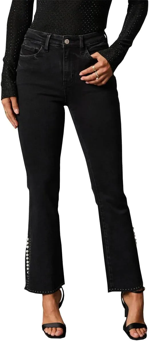 

Джинсы для женщин High Waisted Stretchy Flare TACSTRUN