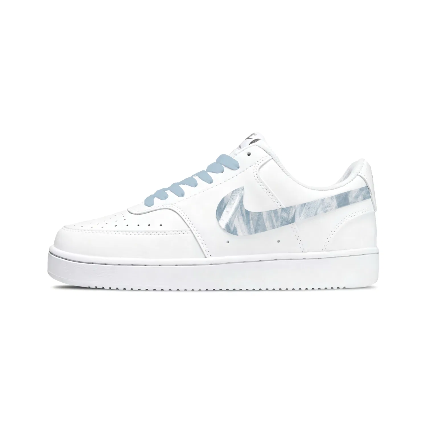 Кроссовки низкие с принтом Nike Court Vision 1 White Blue