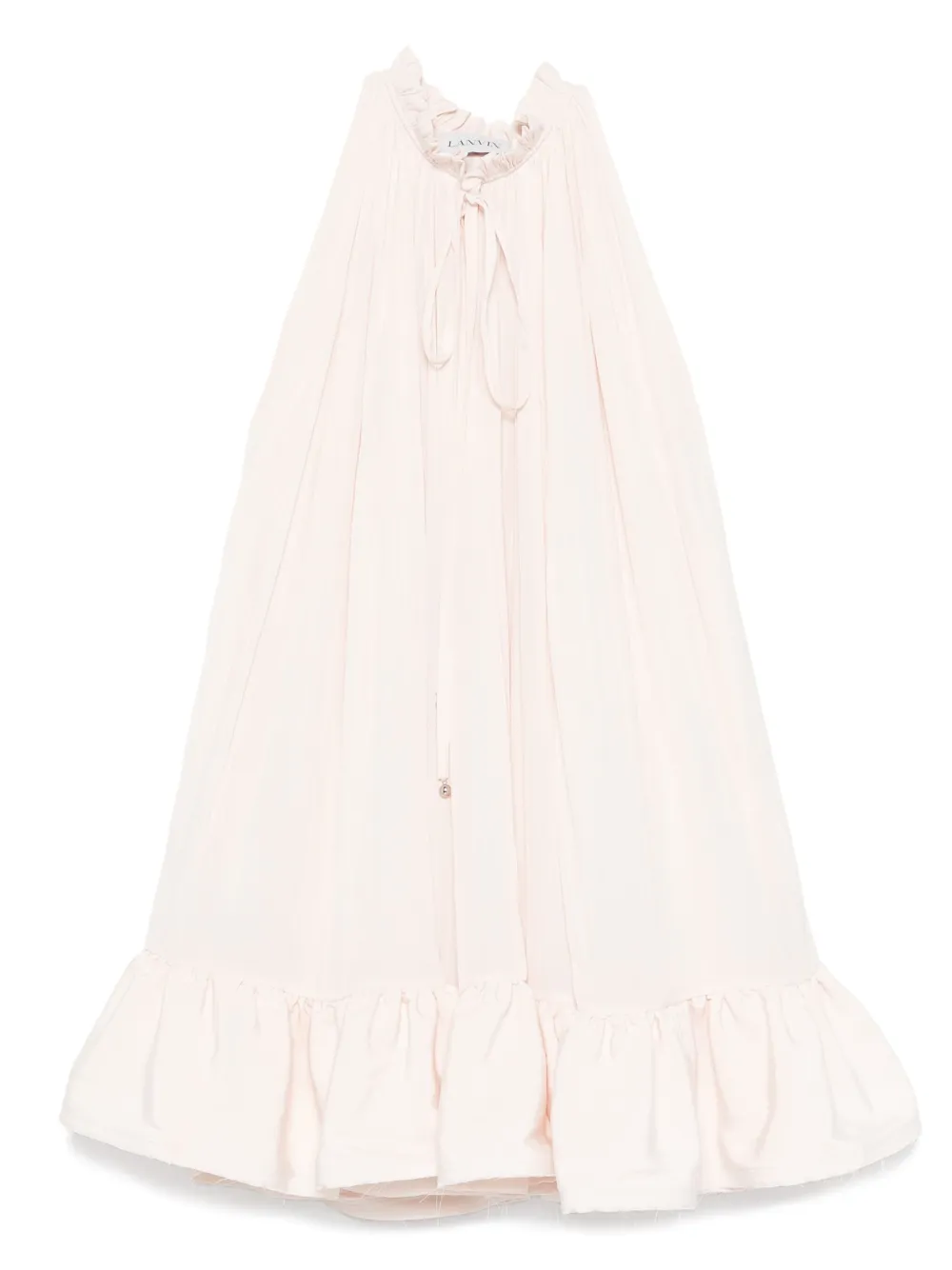 

Платье мини с оборками Lanvin, розовый