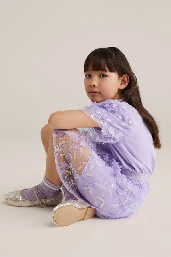 Юбка а-силуэта We Fashion, Lilac — фото 3