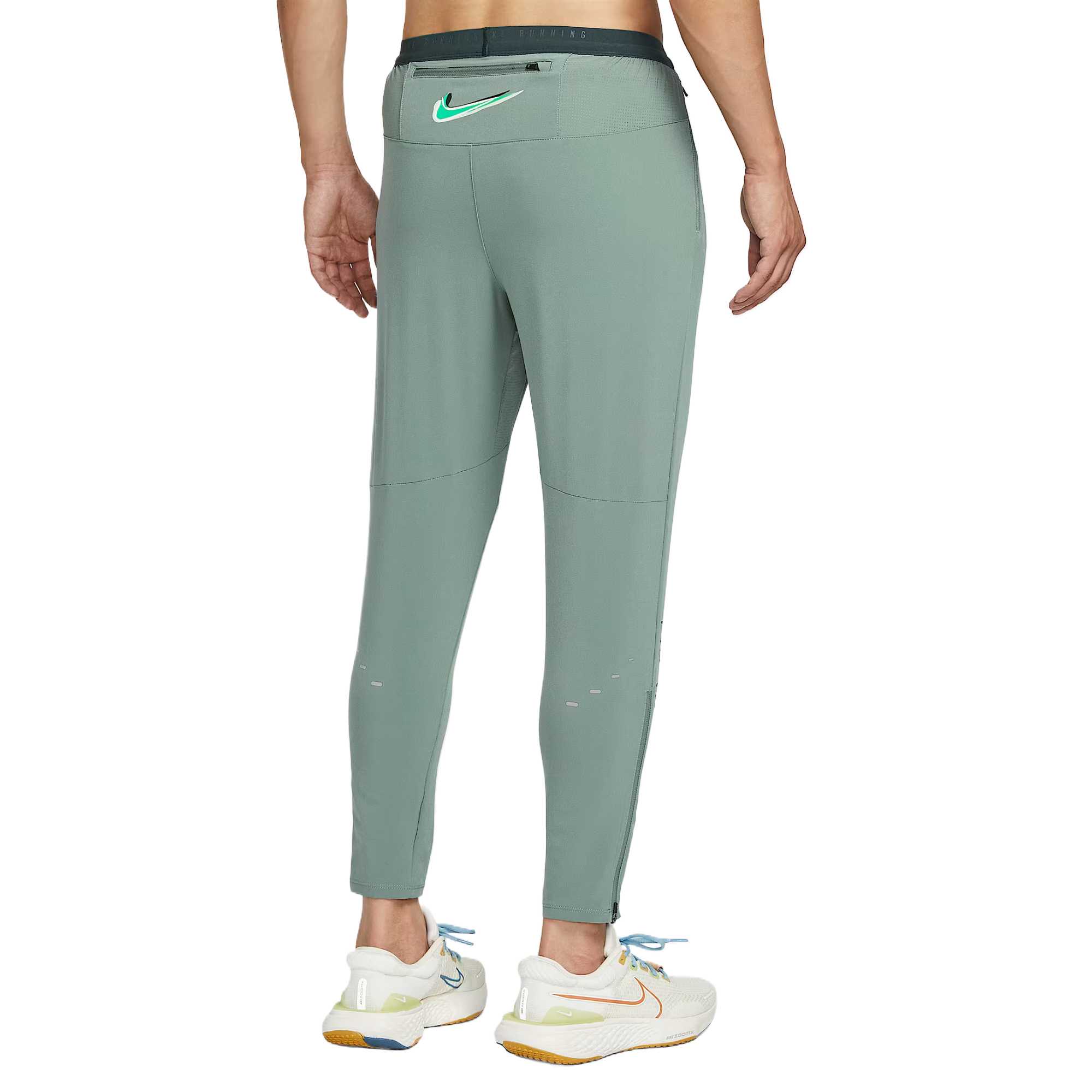 Мужские беговые брюки dri fit Nike, зеленый — фото 3
