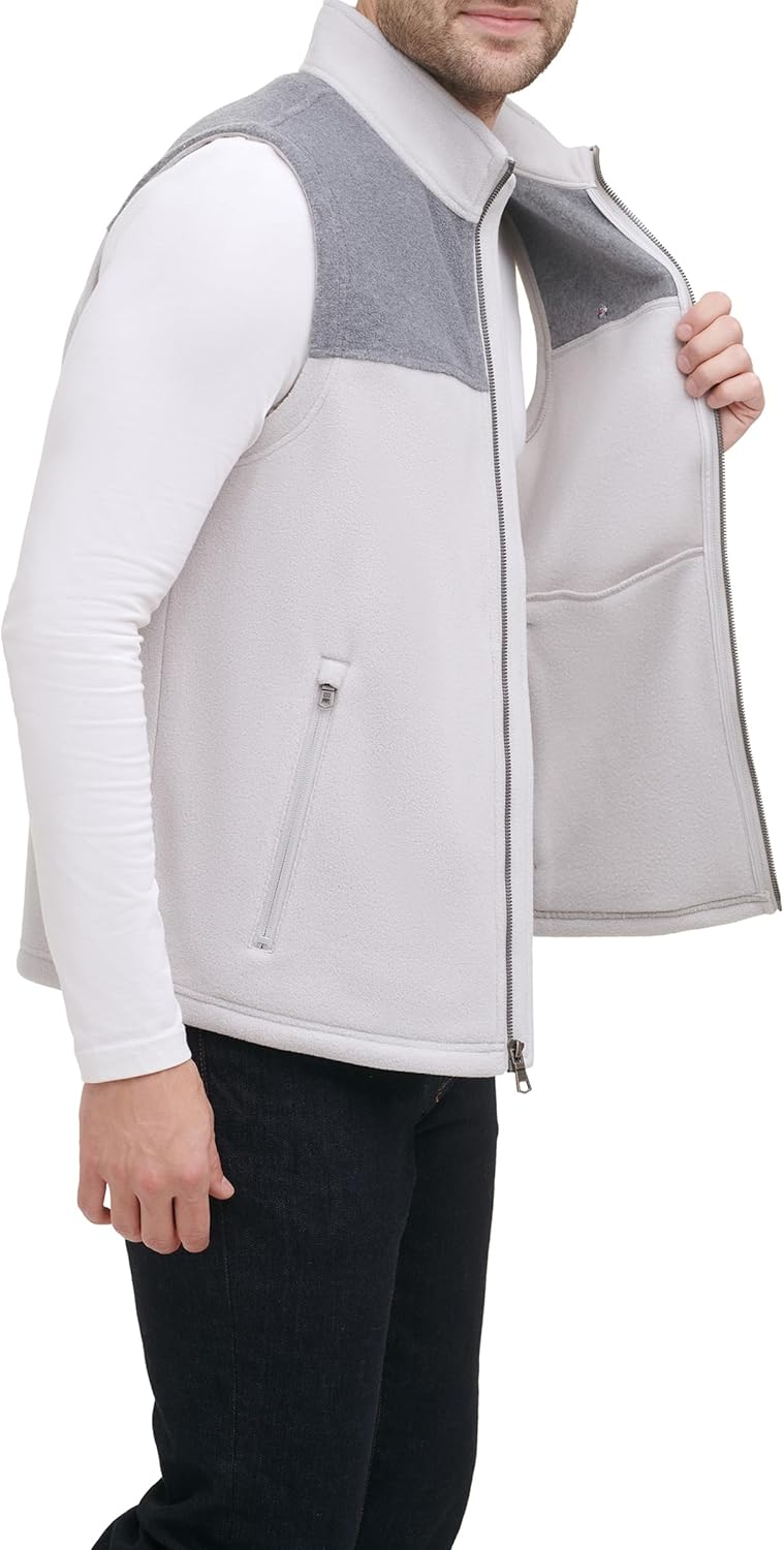 Легкий мужской жилет Tommy Hilfiger Polar Fleece, Light Grey/Ice — фото 4