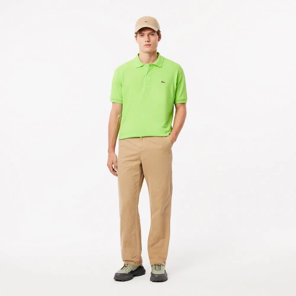 Мужские брюки-карго бежевые от Lacoste