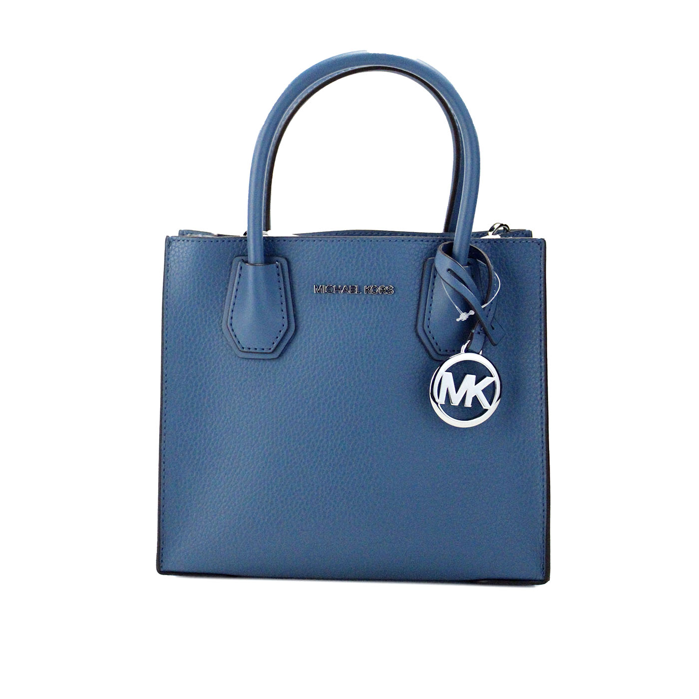 

Сумка-мессенджер через плечо Mercer Medium Teal Pebble Leather Michael Kors
