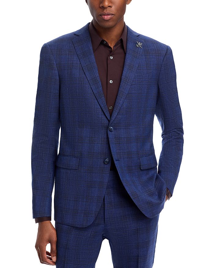 

Тонкий клетчатый пиджак Slim Fit John Varvatos Star USA, мультиколор