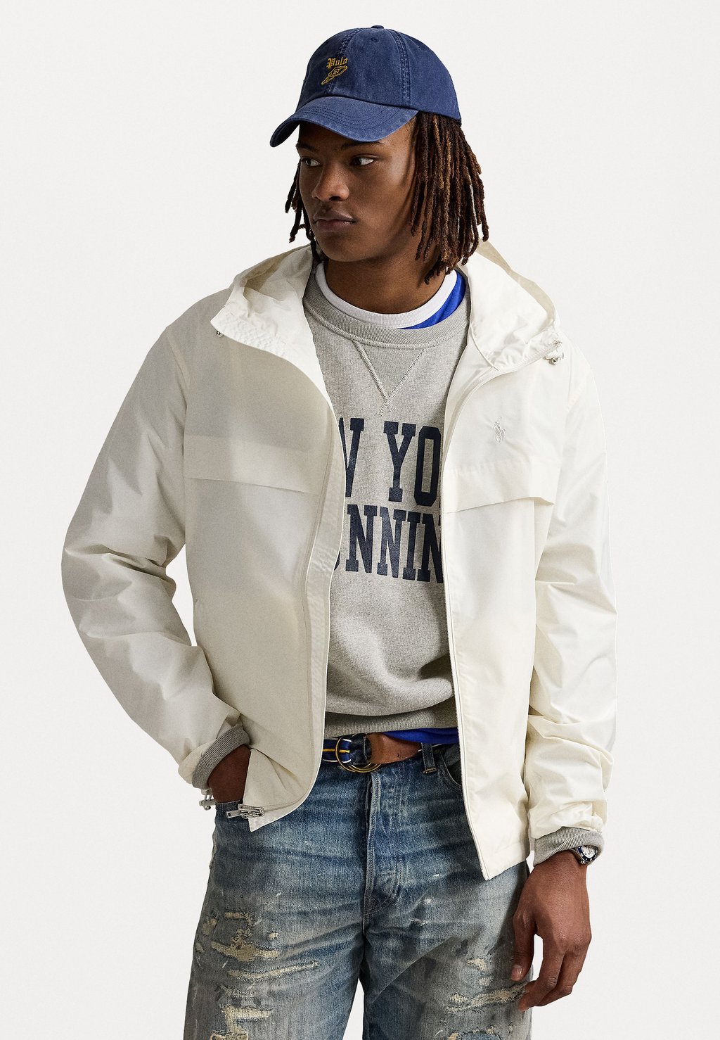

Ветровка FULL-ZIP HOODED JACKET Polo Ralph Lauren, белый