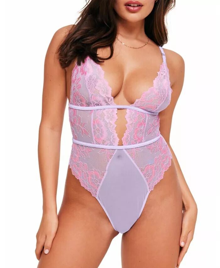 

Женское кружевное боди Calissa, нижнее белье Adore Me, фиолетовый