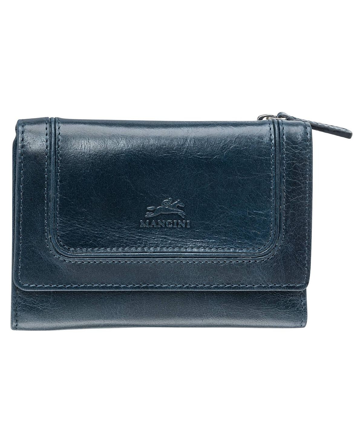 

Мини-кошелек-клатч South Beach с RFID-безопасностью Mancini, синий